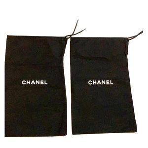 Pair of Chanel shoe bags